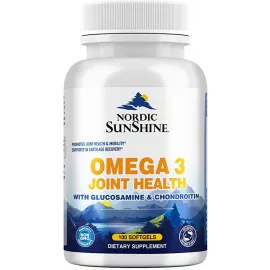 Nordic Sunshine Omega 3 Joint Health With Glucosamine & Chondroitin Softgels 100's