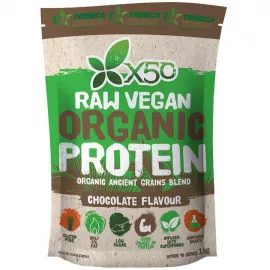 X50 Raw Vegan Organic Protien Chocolate Flavour 1 kg