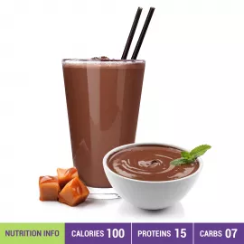 Qvie Chocolate Salted Caramel Pudding And Shake For Weight Loss 7 Sachets x 28 g