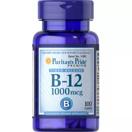 Puritan's Pride Vitamin B-12 1000 MCG Timed Release Caplets 100's