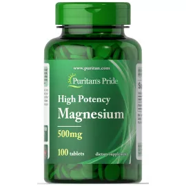 Puritan's Pride High Potency Magnesium 500 mg Tablets 100's