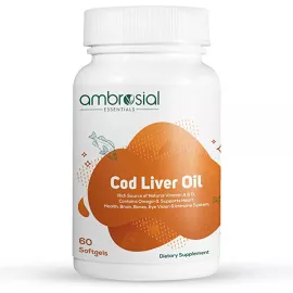 Ambrosial Cod Liver Oil Capsule 300 mg Softgels 60's (BOGO)