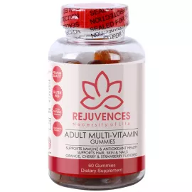 REJUVENCES  Multivitamin Orange Lemon  Flavour Gluten free Adult Gummies 60s
