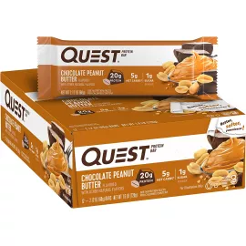 لوح بروتين بالشوكولا وزبدة الفول السوداني من كويست نيوترشن