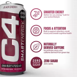 Cellucor C4 Smart Energy Drink Black Cherry