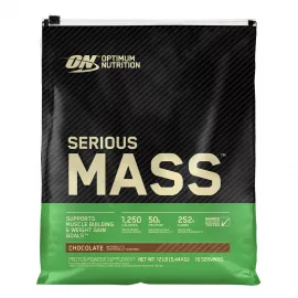 Optimum Nutrition Serious Mass Weight Gainer, Chocolate 12 lbs (5.44 Kg)