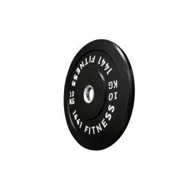 1441 Fitness Olympic Bumper plates for Strength Training - Black (10 Kg)