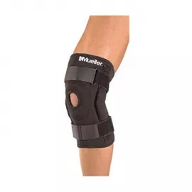 Mueller Hinged Wrap Around Knee Brace Black - Large
