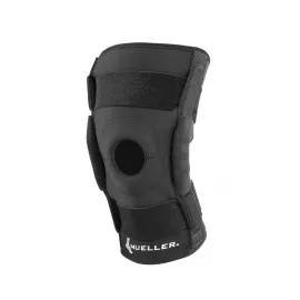 Mueller Hinged Wrap Around Knee Brace Black - Regular