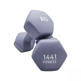1441 Fitness Neoprene Hex Dumbbells 8 kg Sold in Pair (2 Pcs)