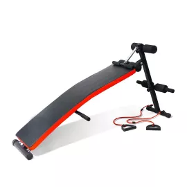 1441 فيتنس مقعد قابل للتعديل لتمارين عضلات المعدة مع داعم الساق