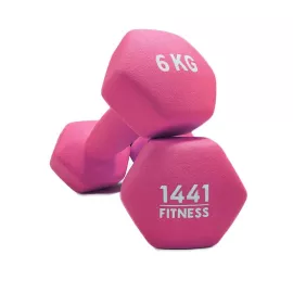 1441 Fitness Neoprene Hex Dumbbells 6 kg Sold in Pair (2 Pcs)