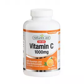 Natures Aid Vitamin C Low Acid 1000 mg Tablets 180's