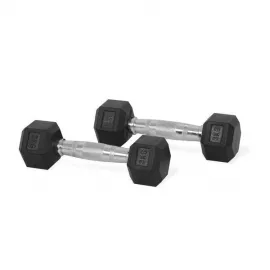1441 Fitness Hex Rubber Dumbbell - 3 Kg