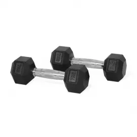 1441 Fitness Hex Rubber Dumbbell - 7 Kg