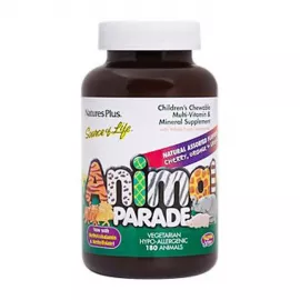Natures Plus Animal Parade Assorted Cherry Orange & Grape Tablets 180's