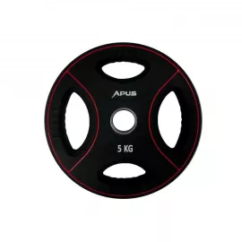 Apus Premium Olympic Rubber Weight Plates - 5 Kg