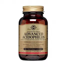 كبسولات أدفانسيد الأسيدوفيلس الخالية من الألبان النباتية من سولجار  100