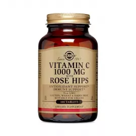 Solgar Vitamin C  With Rose Hips 1000 mg Tablets 100's