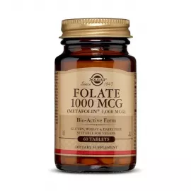  الفولات (ميتافولين) بتركيز 1000 مايكروجرام  من سولجار 60