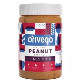 Orivego Smooth Organic Peanut Butter 190g