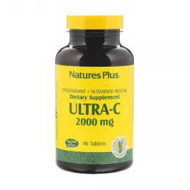 تابلت ألترا فيتامين سي ساستيند ريليز مع  ثمار الورد من ناتشرز بلس  90 