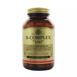كبسولات  مركب فيتامين ب النباتية  من سولجار 100