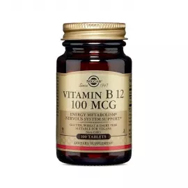 Solgar Vitamin B12 100 MCG Tablet 100's