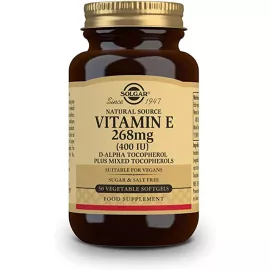 Solgar Vitamin E 268 mg 400 IU Veg softgels 50's