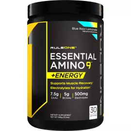 Rule1 Pre Amino 9 + Energy Blue Razz Lemonade 345 g