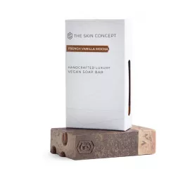 The Skin Concept Handmade Premium Coffee Scrub - French Vanilla Mocha - Soap Bar