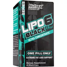 Nutrex Lipo 6 Black Hers Weight Loss Support, 60 Capsules