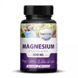Laperva Magnesium Bisglycinate 400mg 60 Veggie Capsules