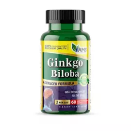 AMS Ginkgo Biloba Softgels 60Mg 60's
