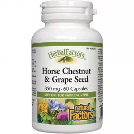 Natural Factors Horse Chestnut and Grape Seed 60 Capsules