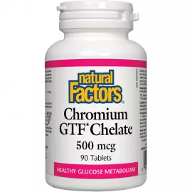 Natural Factors Chromium GTF Chelate 500mcg 90 Tablets