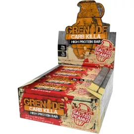 Grenade Carb Killa Bars Salted Peanuts Box 12 x 60g