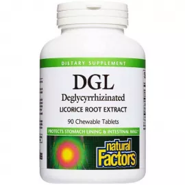 Natural Factors DGL 90 Chewable Tablets