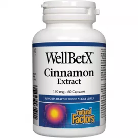 Natural Factors WellBetX CinnamonRich 150 mg 60 Capsules