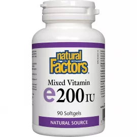 Natural Factors Mixed Vitamin E 200 IU 90 Softgels