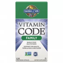 Garden Of Life Vitamin Code Family Multivitamin Vegetarian Capsules 120's
