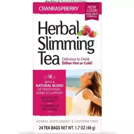 21st Century Herbal Slimming Cranraspberry Tea 24 Tea Bags