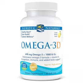 Nordic Naturals - Omega-3D Lemon 60 Softgels