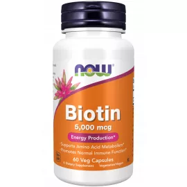 Now Foods Biotin 5000 Mcg 60 Veg Capsules