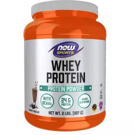 Now Sports, Whey Protein Dutch Chocolate Powder 2  Lbs.