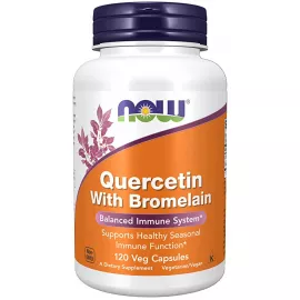 Now foods Quercetin with Bromelain 120 Veg Capsules