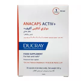 Ducray Anacaps Activ Plus Beig 30Un