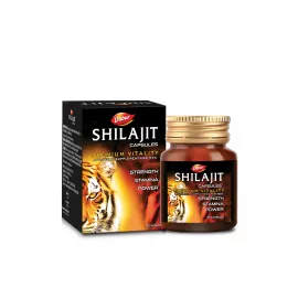 Dabur Shilajit Capsules |Increases Strength, Stamina & Power|Improves Muscle Strength & Repair|Supports Body Building|Natural Fulvic Acid|Immunity | 30's