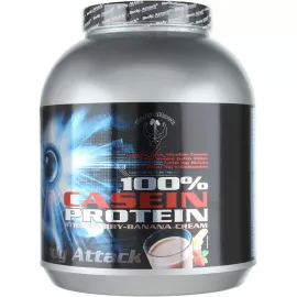 Body Attack 100% Casein Protein Strawberry Banana Flavor 1.8kg (4 lb)