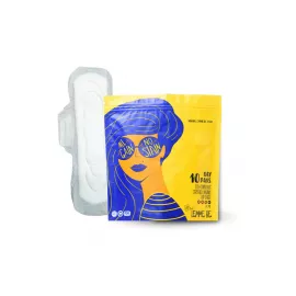 Lemme Be Heavy Flow Day Pads 100% Cotton Certified - (Box Of 10)